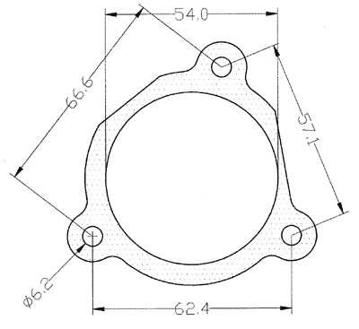 413667-0001 gasket including given dimensions