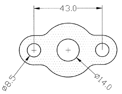 413709-0001 gasket including given dimensions