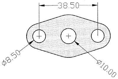 junta 432197-0001 mostrando cotas y dimensiones