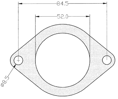 432557-0001 gasket including given dimensions