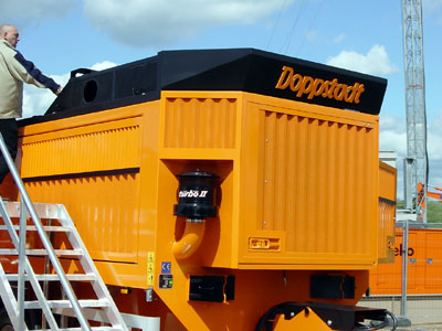 photo of machinery shwoing the Doppstadt ( Turbo II ) precleaner