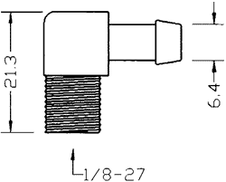 racor 400678-0001 mostrando cotas y dimensiones