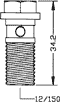 413827-0001 fitting technical drawing