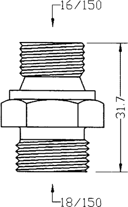 430066-0006 fitting including given dimensions