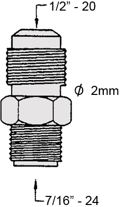 431863-0005 fitting including given dimensions