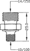 435848-0001 fitting technical drawing