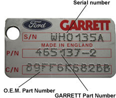 Garrett Turbo Size Chart